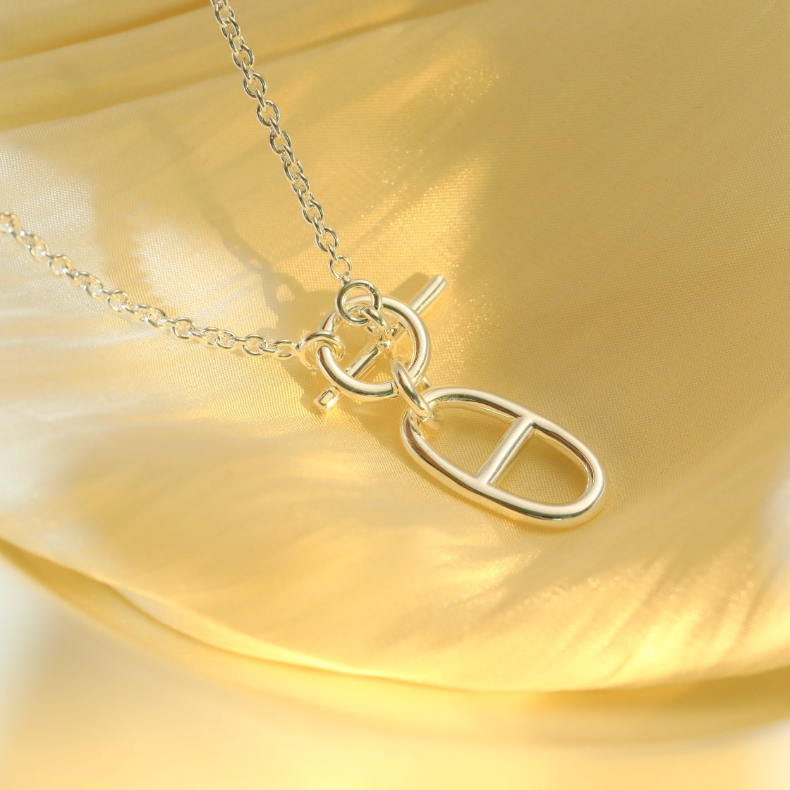 [Avelora Jewelry ]HM CHAINE D'ANCRE PENDANT NECKLACE STERLING SILVER
