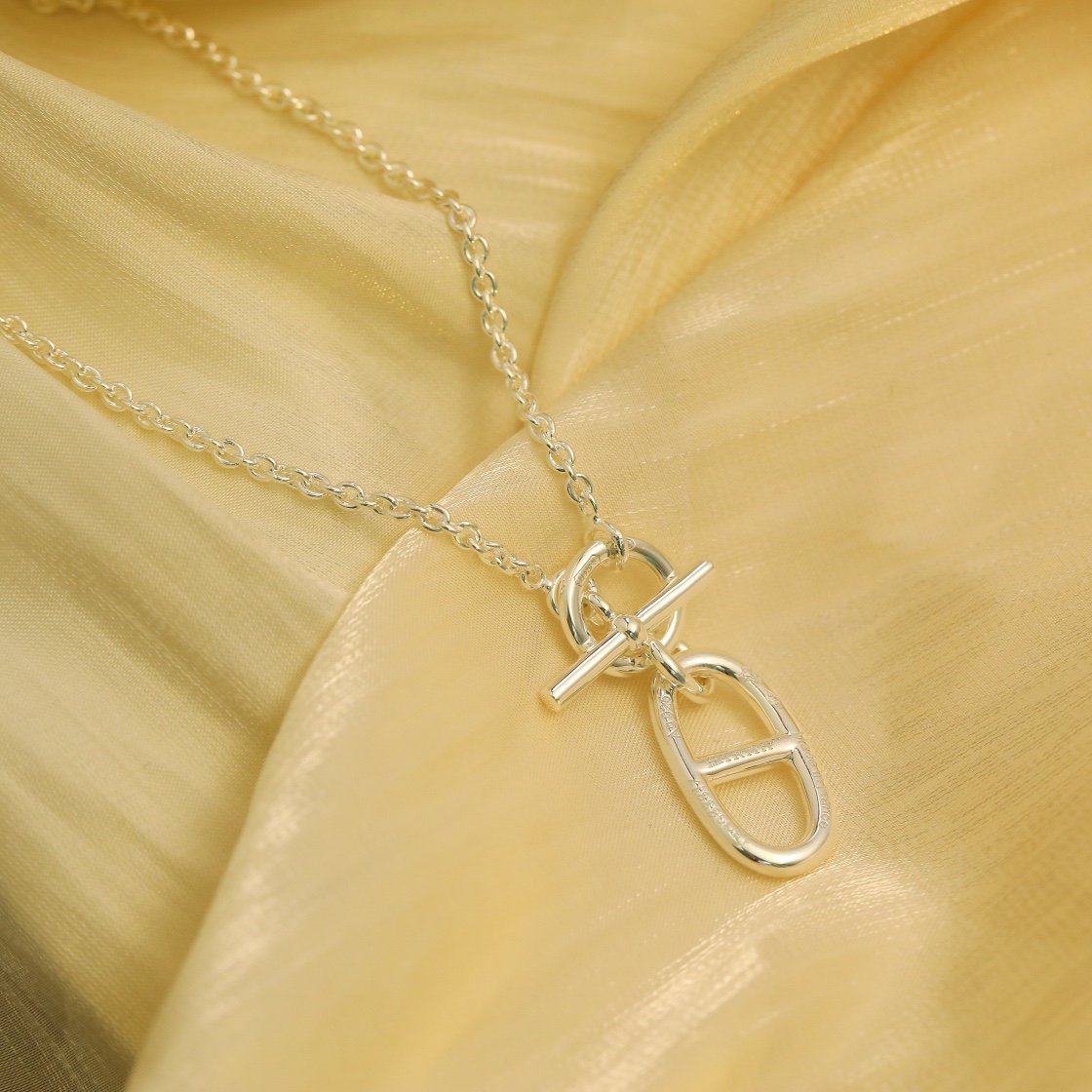 [Avelora]HM CHAINE D'ANCRE PENDANT NECKLACE STERLING SILVER
