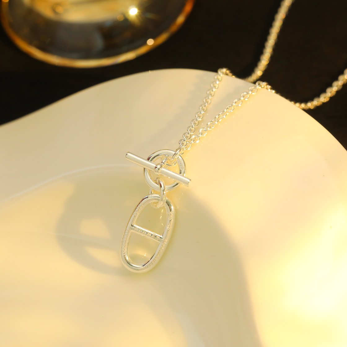 [Avelora]HM CHAINE D'ANCRE PENDANT NECKLACE STERLING SILVER
