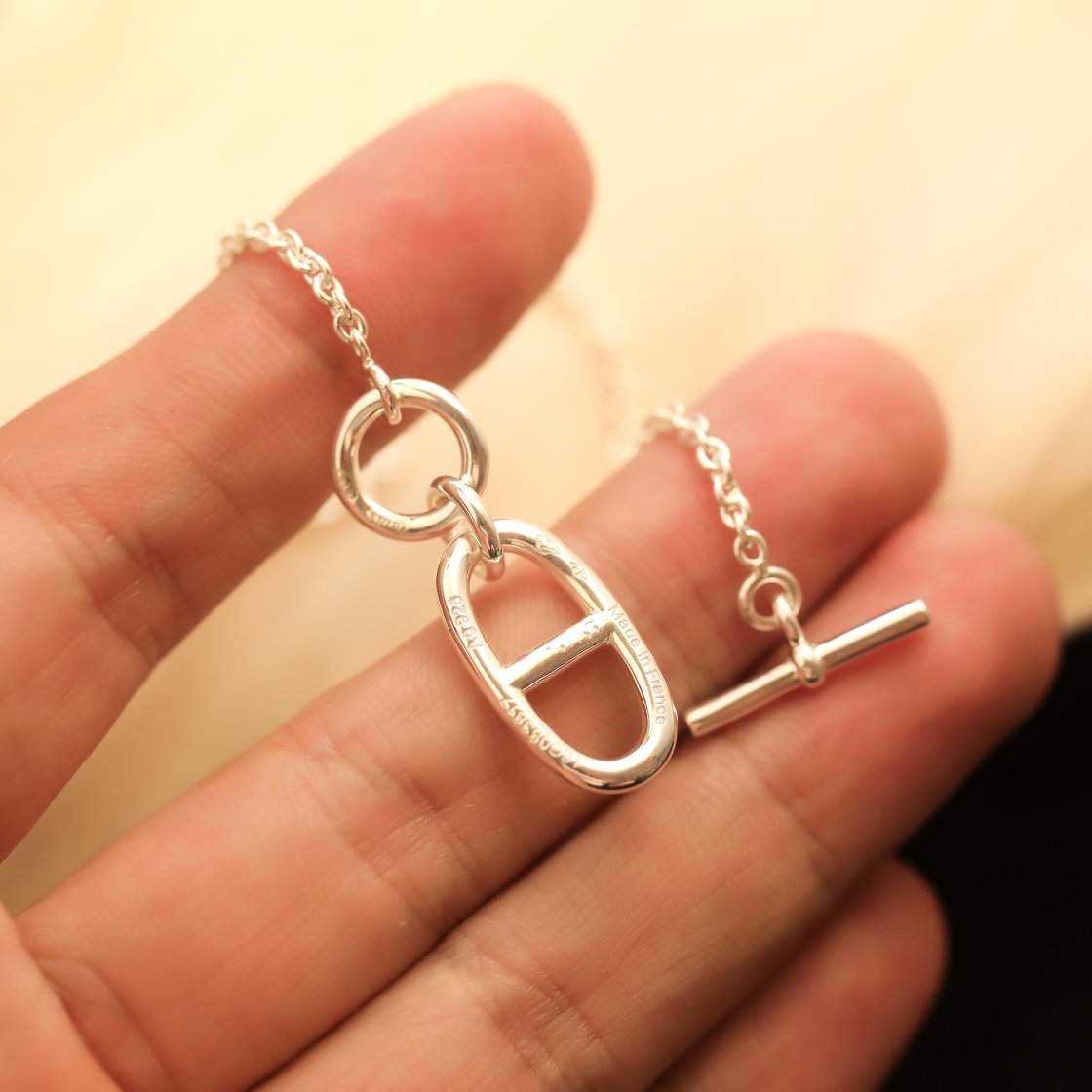 [Avelora]HM CHAINE D'ANCRE PENDANT NECKLACE STERLING SILVER