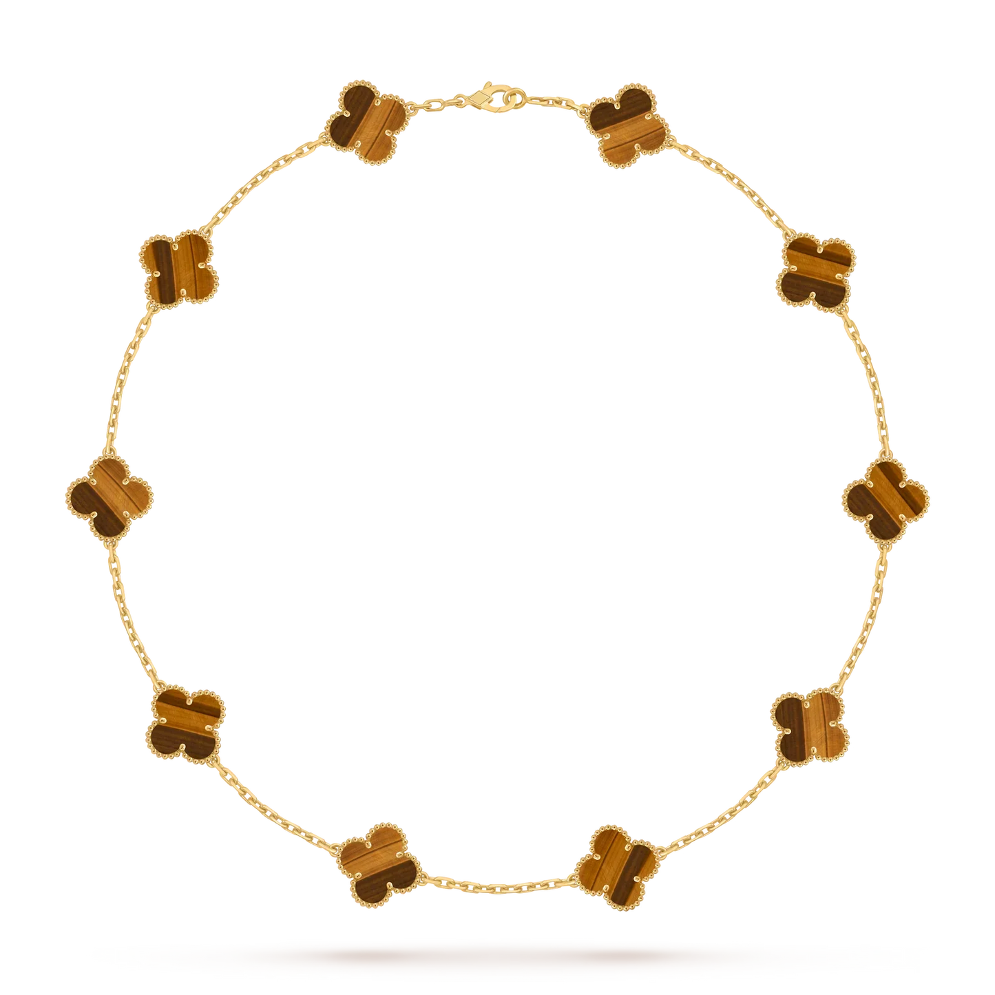 [Avelora]CLASSIC LUCKY 10-MOTIF CLOVER NECKLACE GOLD COLLECTION