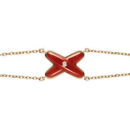[Avelora]JEUX BRACELET CARNELIAN ROSE GOLD 1 DIAMOND