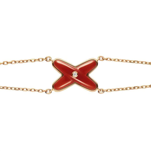 [Avelora]JEUX BRACELET CARNELIAN ROSE GOLD 1 DIAMOND