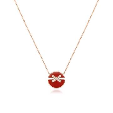 [Avelora Jewelry ]JEUX DE ROSE GOLD DIAMOND NECKLACE