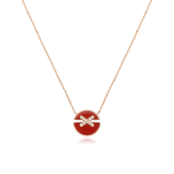 [Avelora Jewelry ]JEUX DE ROSE GOLD DIAMOND NECKLACE