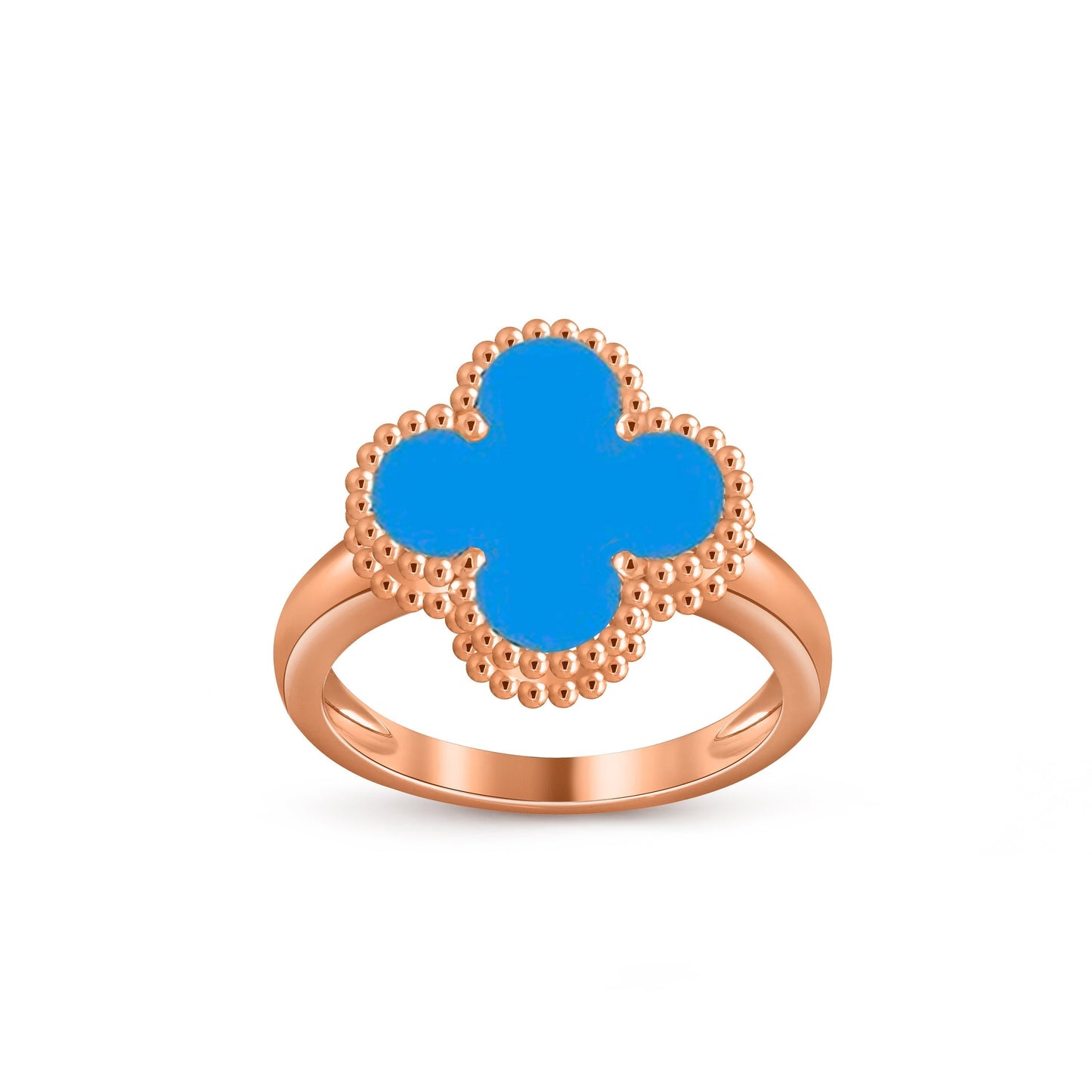 [Avelora]LUCKY CLOVER VINTAGE ROSE GOLD RING COLLECTION