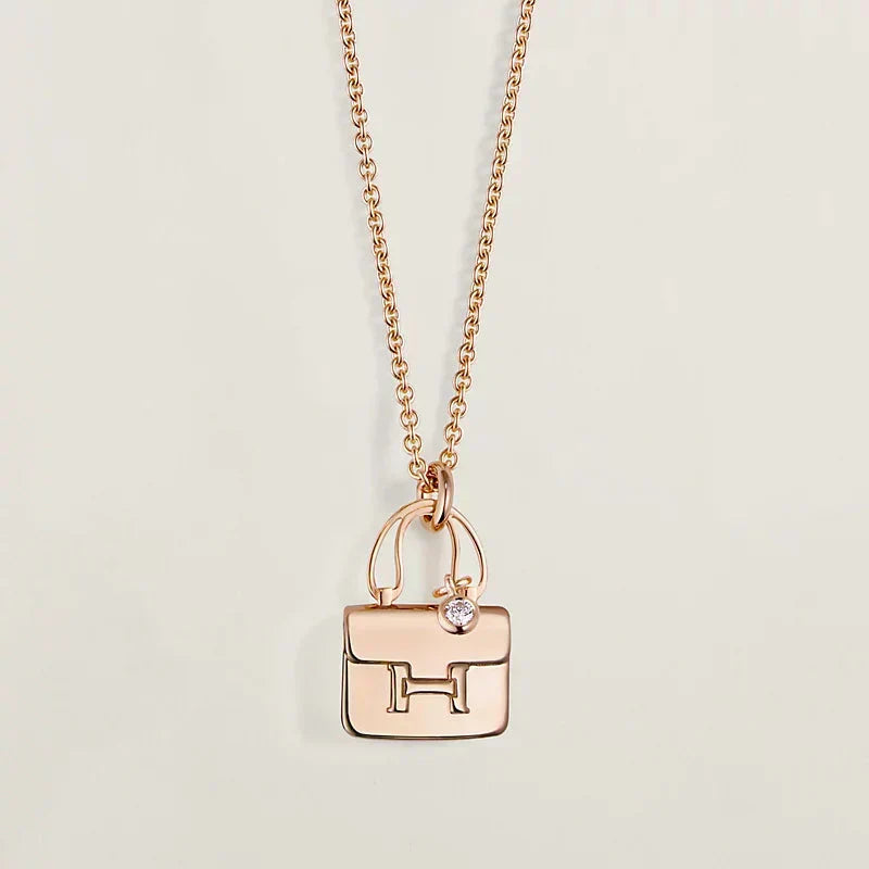 [Avelora]AMULETTE PEDANT ROSE GOLD NECKLACE