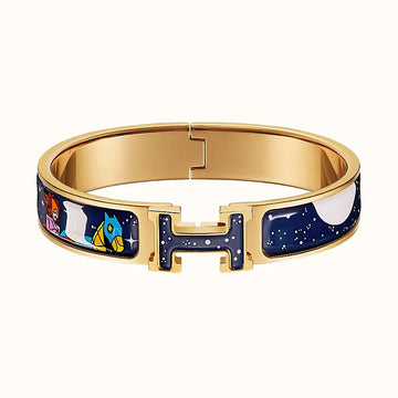 [Avelora Jewelry ]H STAR AND MOON BRACELET 12MM