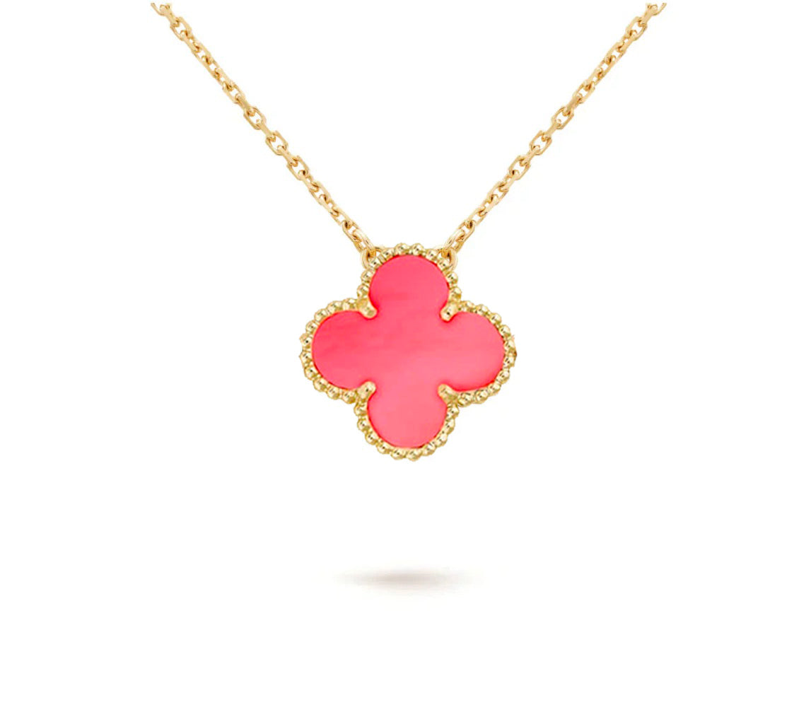 [Avelora]15MM CLOVER FLOWER PENDANT NECKLACE COLLECTION