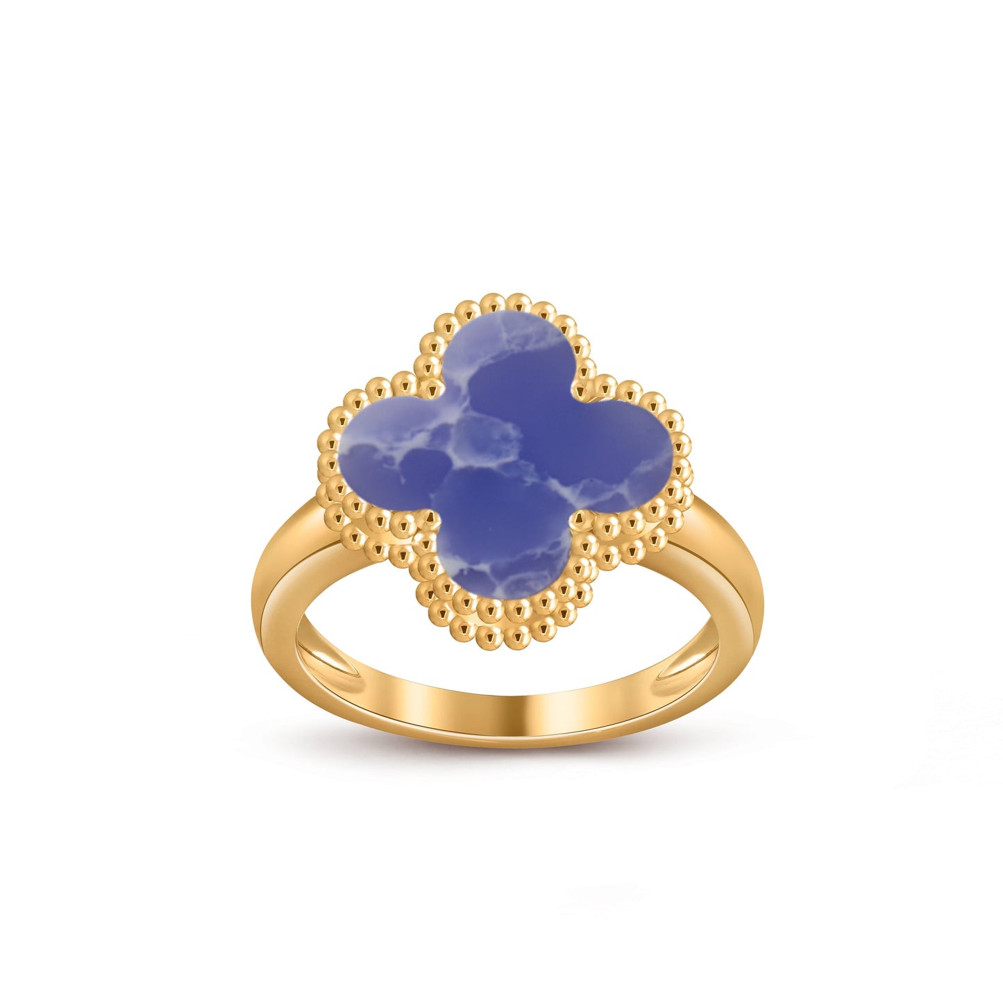 [Avelora]LUCKY CLOVER VINTAGE GOLD RING COLLECTION