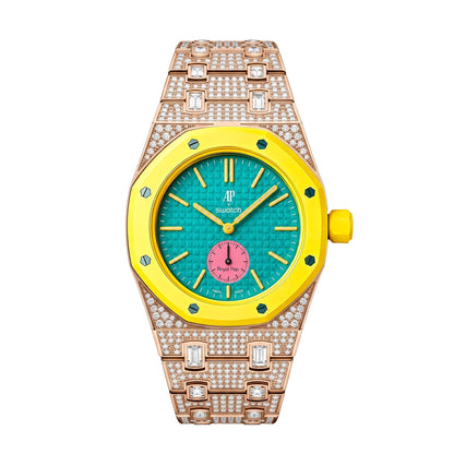 [Avelora]Royal Oak Pop Exclusive Bioceramic Case & Bioceramic Strap Full Diamond