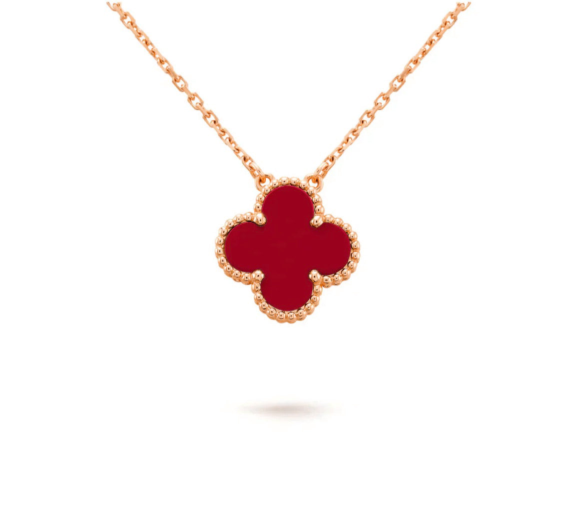 [Avelora]15MM CLOVER FLOWER PENDANT NECKLACE COLLECTION