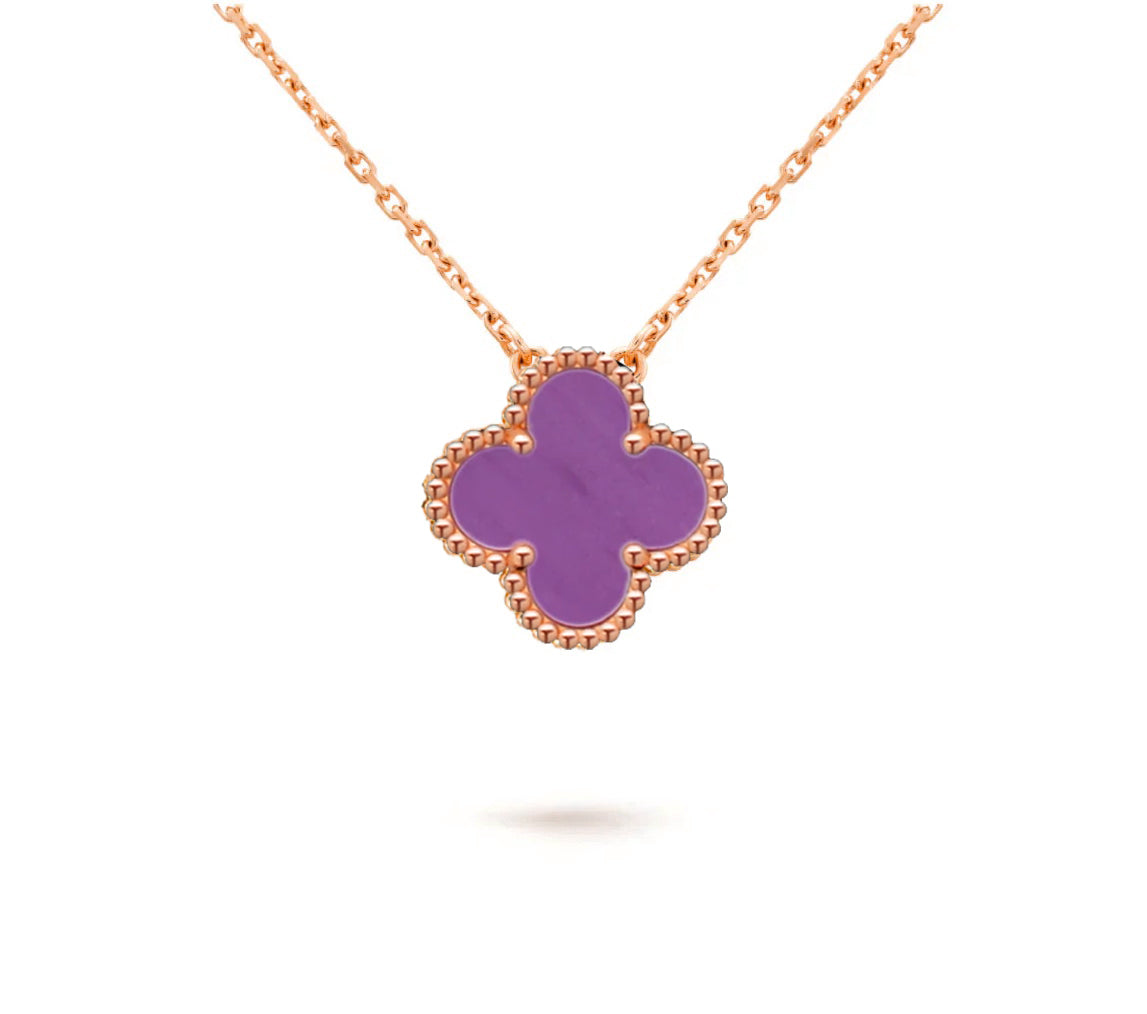 [Avelora]15MM CLOVER FLOWER PENDANT NECKLACE COLLECTION