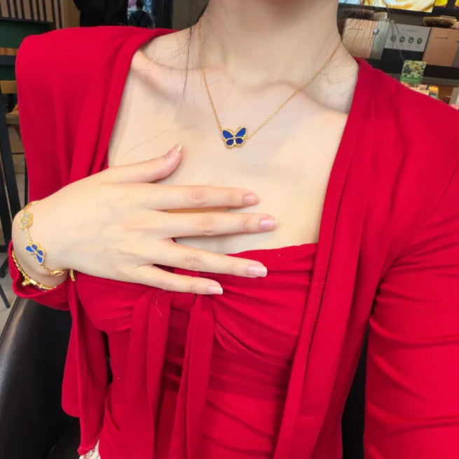 [Avelora Jewelry] 2026 NEW LUCKY BUTTERFLY 1 MOTIFS NECKLACE