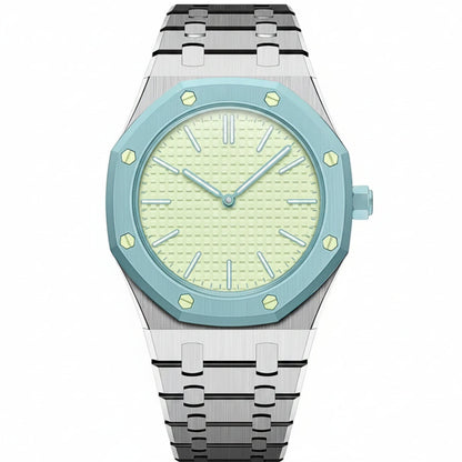 [Avelora]OAK POP EXCLUSIVE SILVER STEEL STRAP
