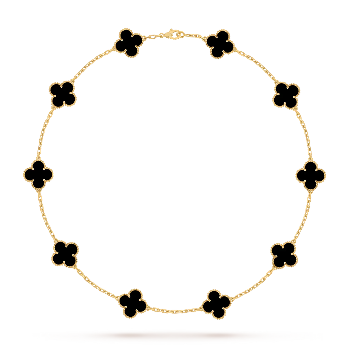 [Avelora]CLASSIC LUCKY 10-MOTIF CLOVER NECKLACE GOLD COLLECTION