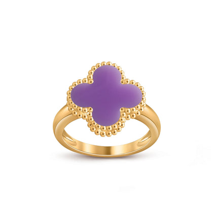 [Avelora]LUCKY CLOVER VINTAGE GOLD RING COLLECTION