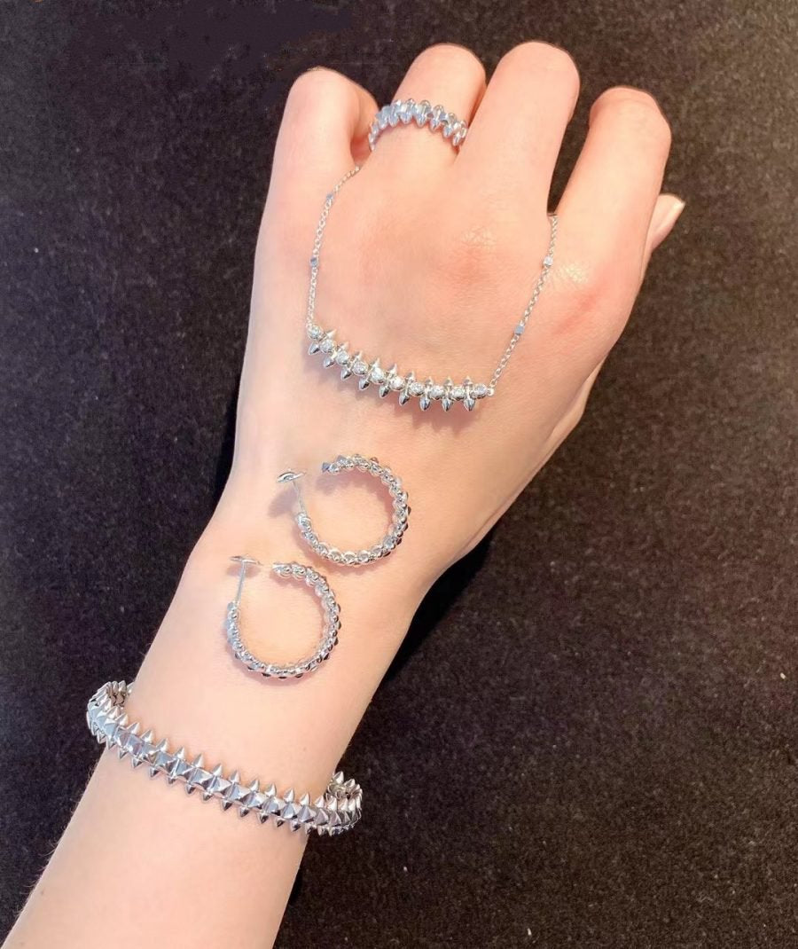 [Avelora Jewelry ]CLASH SILVER BRACELET
