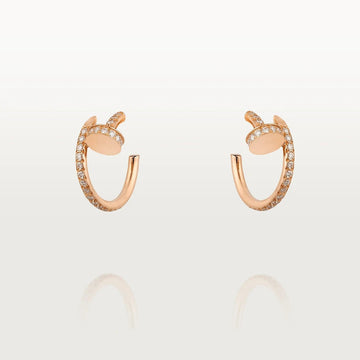 [Avelora Jewelry ]JUSTE EARRINGS 12.75MM PINK GOLD DIAMOND