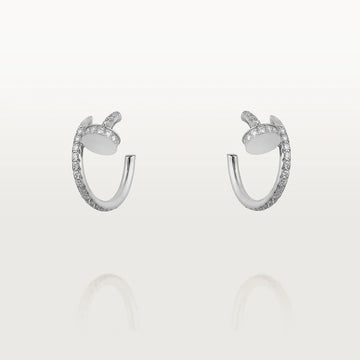 [Avelora Jewelry ]JUSTE EARRINGS 12.75MM SILVER DIAMOND