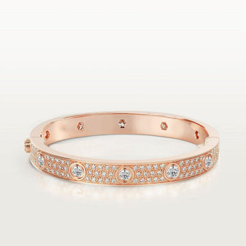[Avelora Jewelry ]LOVE BRACELET 6.1MM DIAMOND-PAVED 10 BIG DIAMONDS
