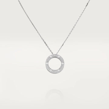 [Avelora Jewelry ]LOVE NECKLACE ADJUSTABLE SILVER