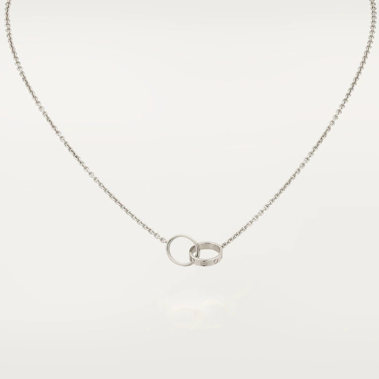 [Avelora Jewelry ]LOVE NECKLACE PINK GOLD AND SILVER
