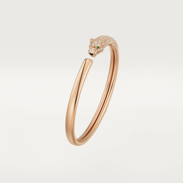 [Avelora Jewelry ]PANTHERE ROSE GOLD DIAMOND OPEN BRACELET