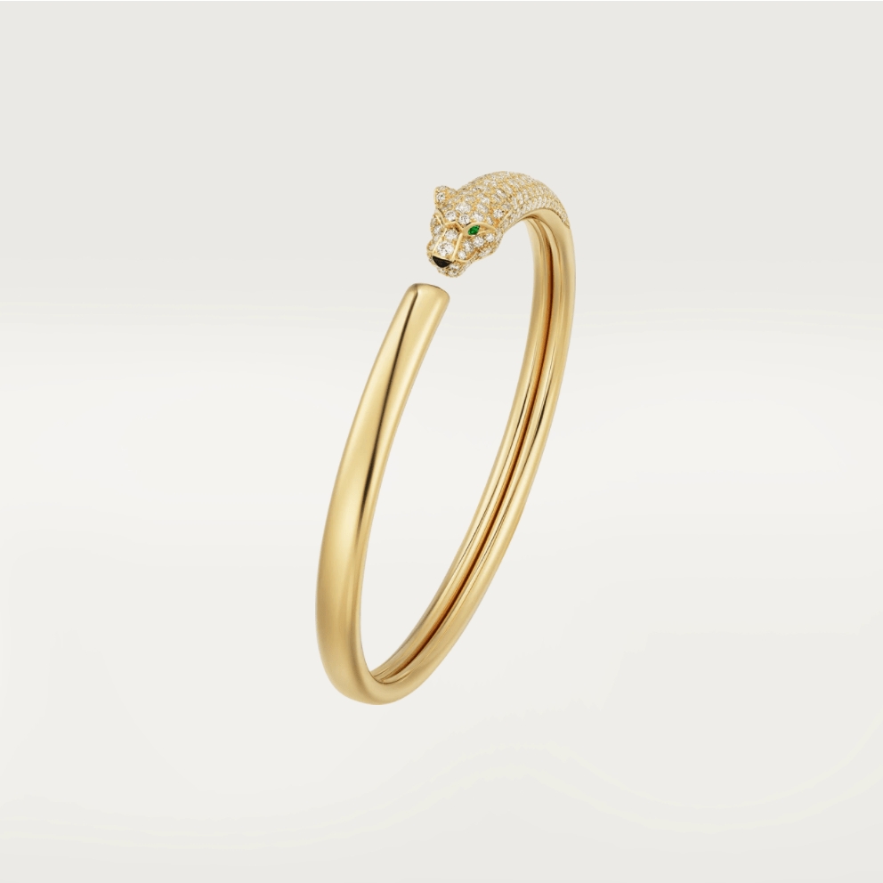 [Avelora Jewelry ]PANTHERE GOLD DIAMOND OPEN BRACELET