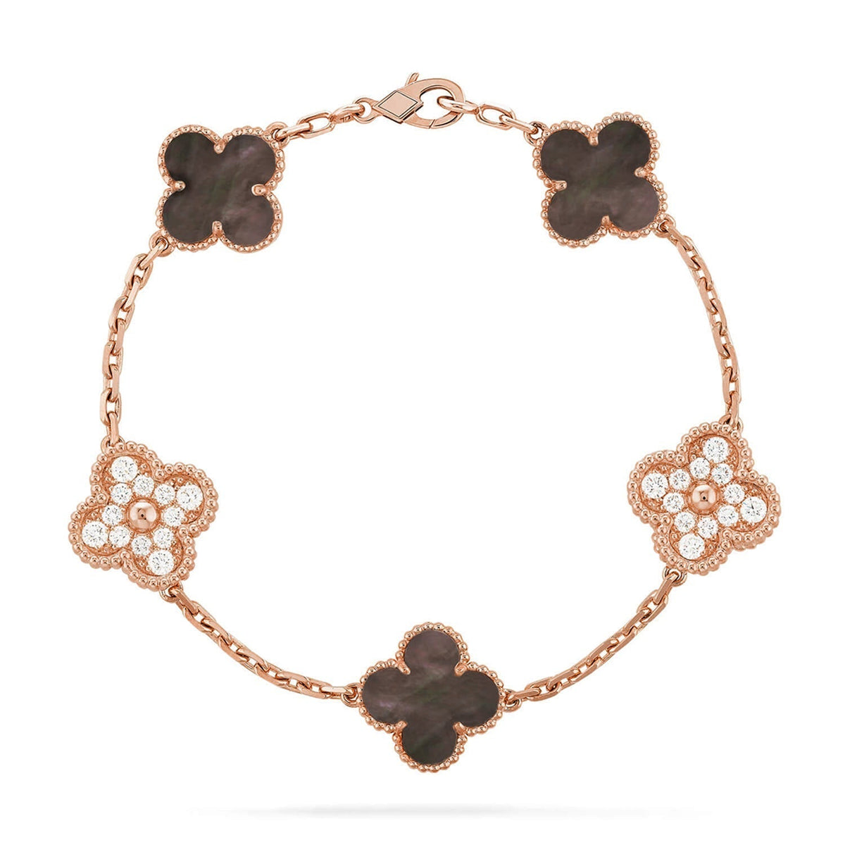 [Avelora Jewelry ] CLOVER 5 MOTIF GRAY MOP BRACELET COLLECTION