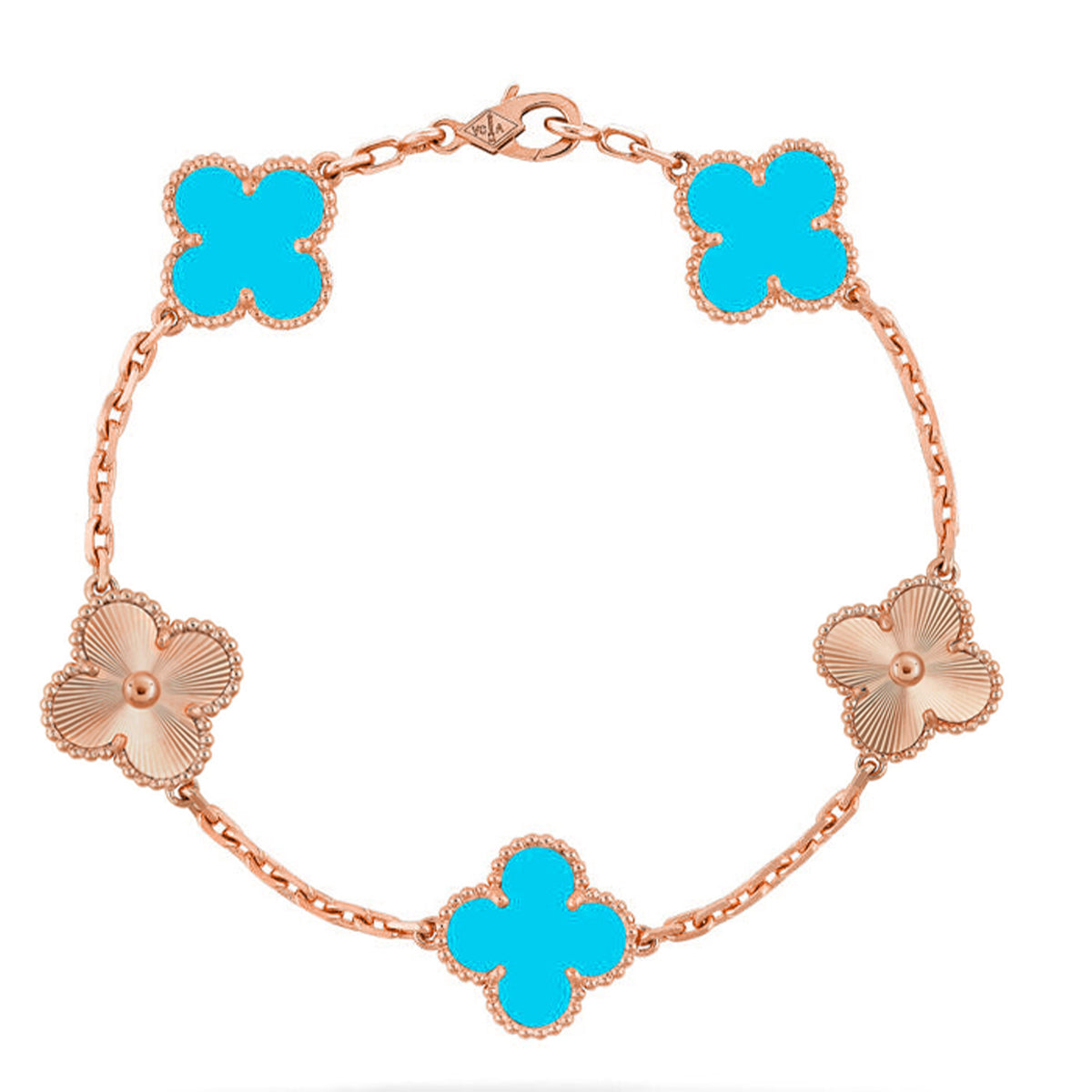 [Avelora Jewelry ] CLOVER 5 MOTIF TURQUOISE BRACELET COLLECTION