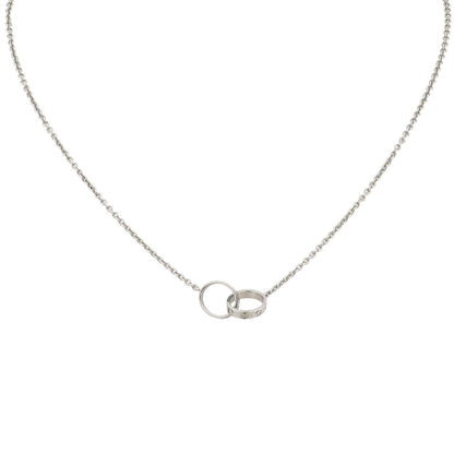 [Avelora]LOVE DOUBLE-RING PENDANT NECKLACE