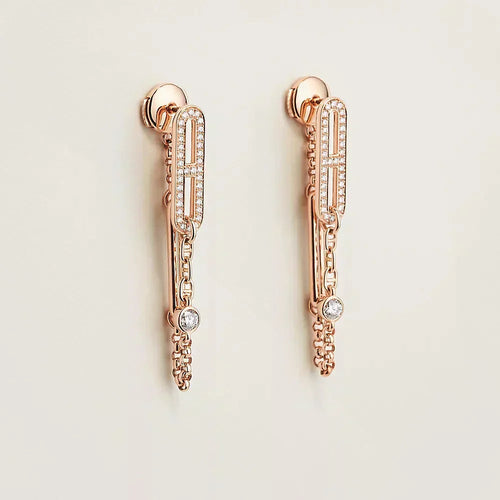 [Avelora]CHAINE CHAOS DIAMOND DROP EARRINGS
