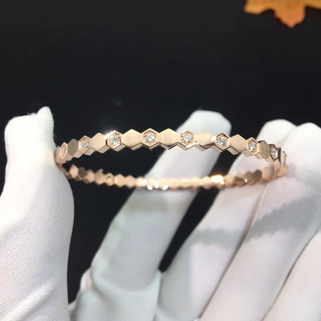 [Avelora]BEE LOVE SILVER DIAMOND BRACELET