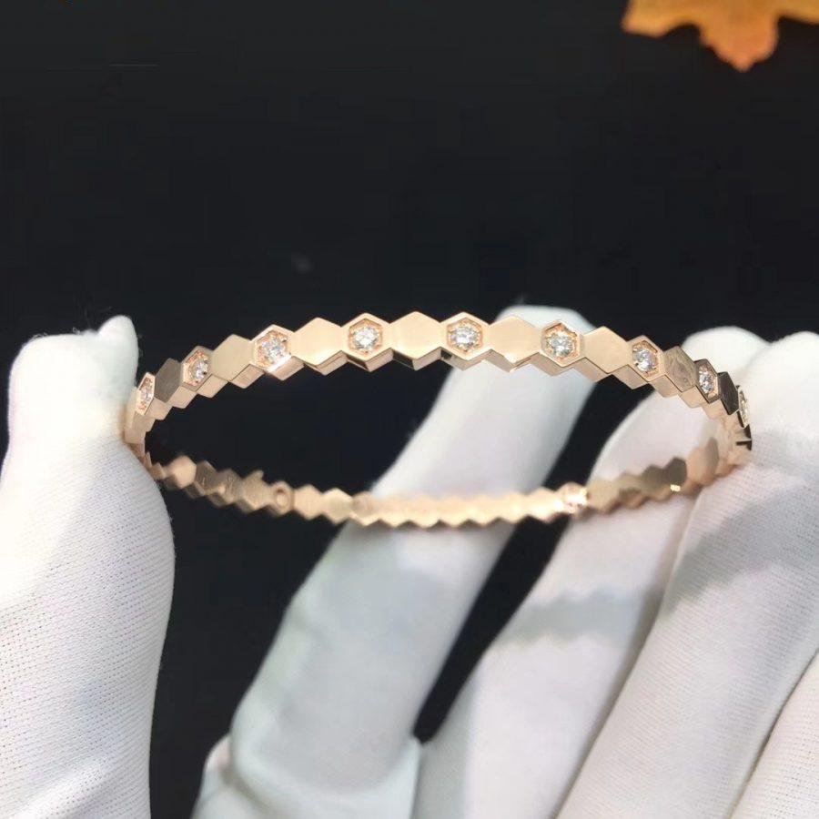 [Avelora]BEE LOVE ROSE GOLD DIAMOND BRACELET
