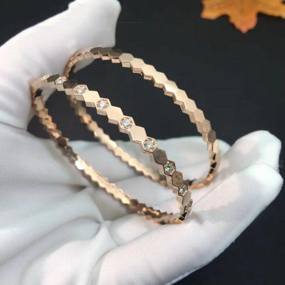 [Avelora]BEE LOVE ROSE GOLD DIAMOND BRACELET