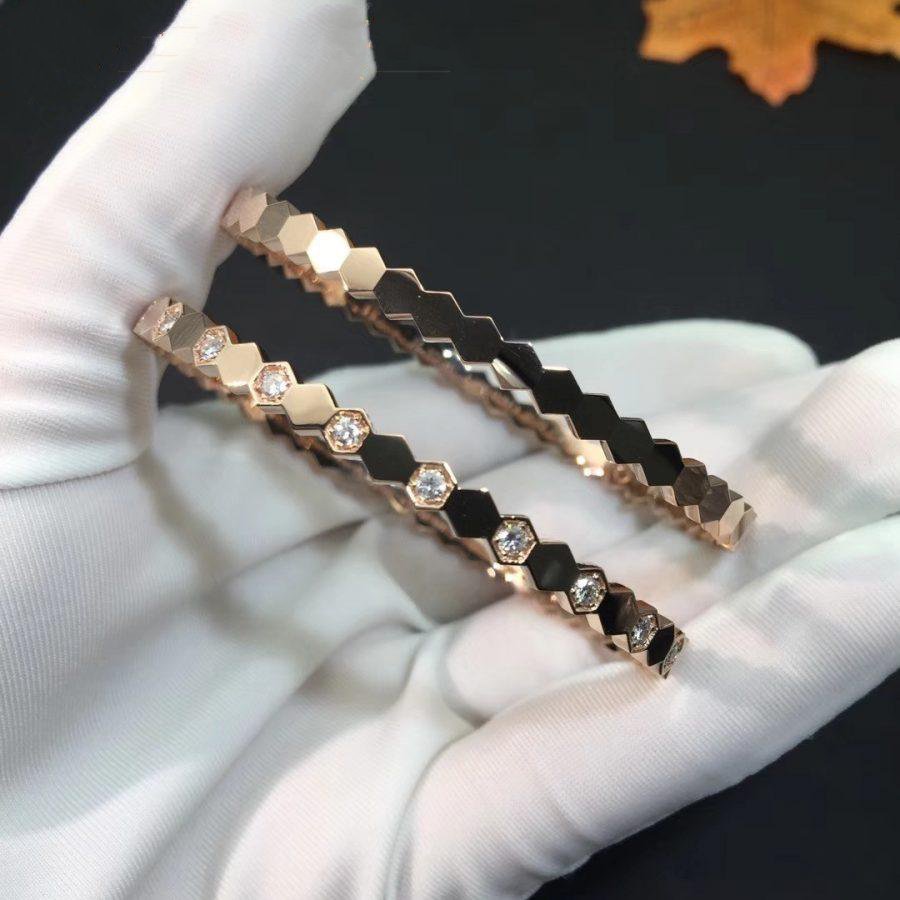 [Avelora Jewelry ]BEE LOVE PINK GOLD DIAMOND BRACELET