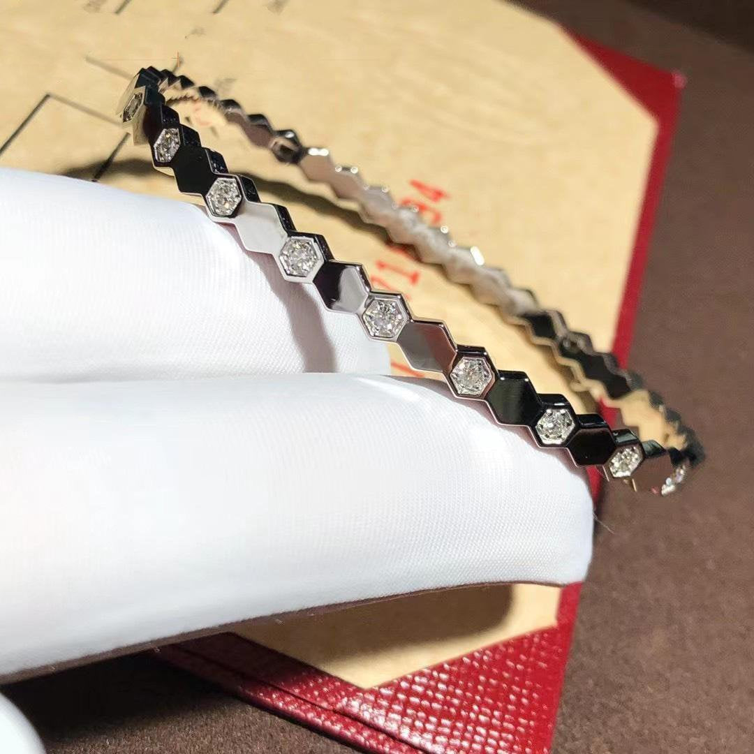 [Avelora]BEE LOVE SILVER DIAMOND BRACELET