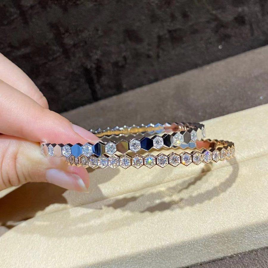 [Avelora]BEE LOVE GOLD BRACELET FULL DIAMOND