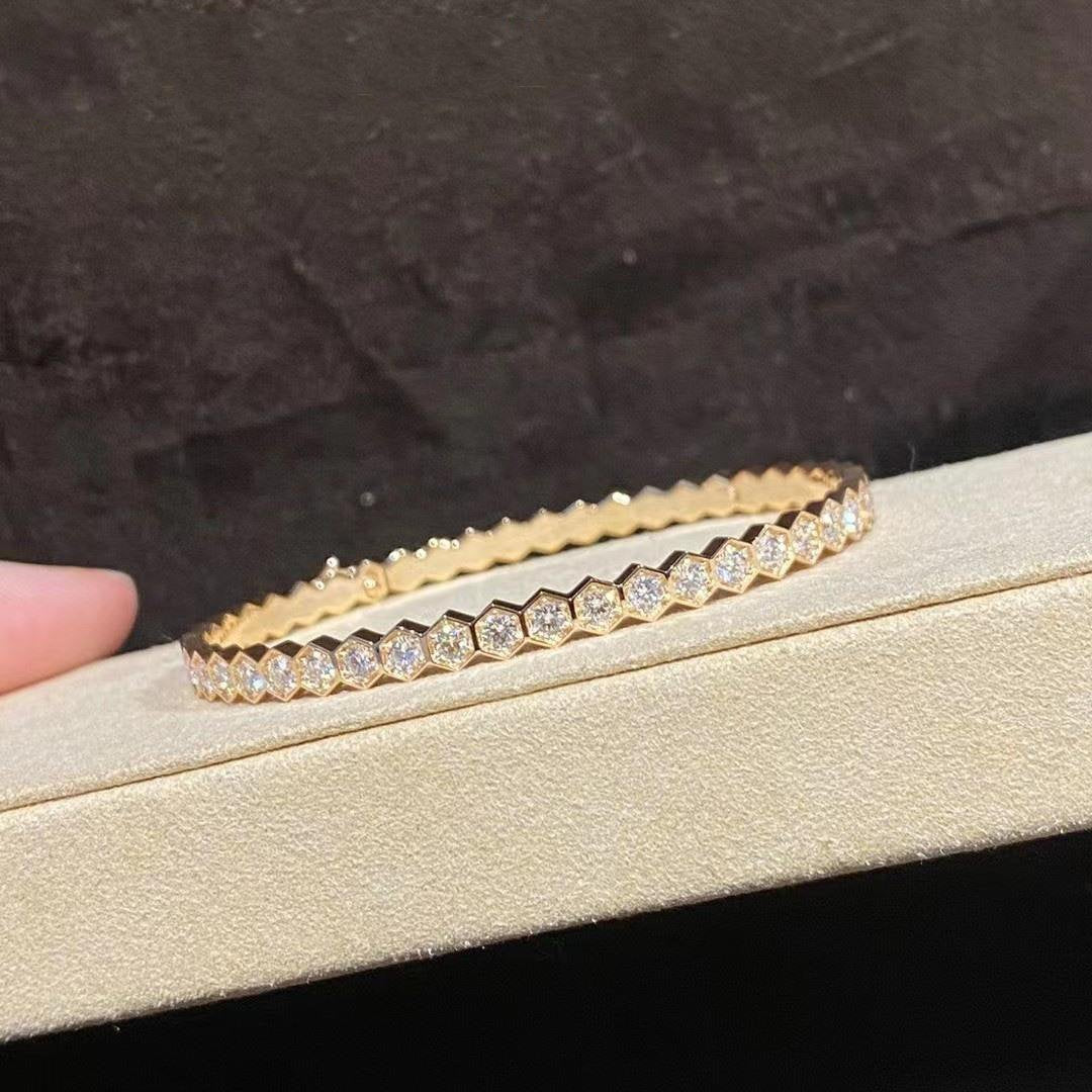 [Avelora Jewelry ]BEE LOVE GOLD BRACELET FULL DIAMOND