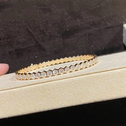 [Avelora]BEE LOVE GOLD BRACELET FULL DIAMOND