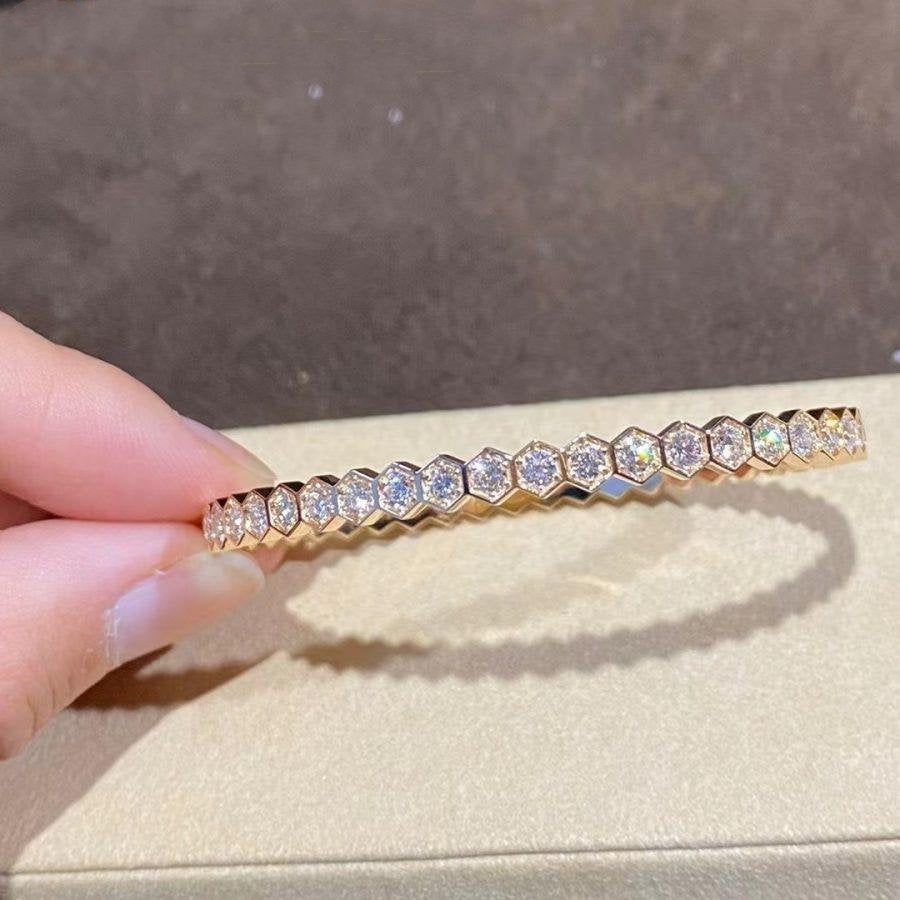 [Avelora]BEE LOVE GOLD BRACELET FULL DIAMOND