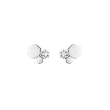 [Avelora Jewelry ]BEE LOVE SILVER DIAMOND EARRINGS