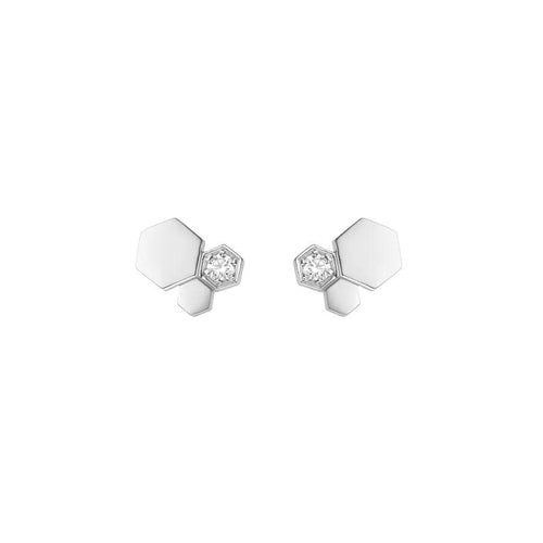 [Avelora]BEE LOVE SILVER DIAMOND EARRINGS
