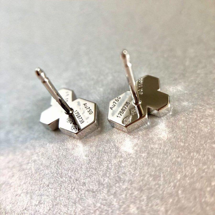 [Avelora]BEE LOVE SILVER DIAMOND EARRINGS