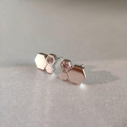 [Avelora]BEE LOVE SILVER DIAMOND EARRINGS