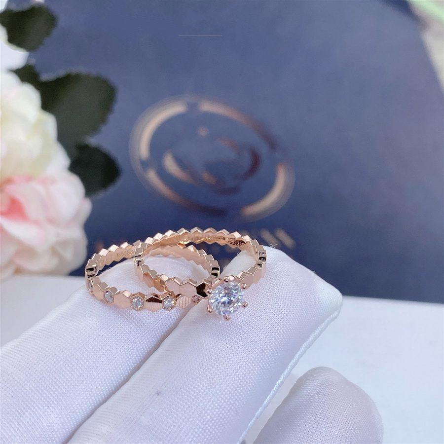 [Avelora Jewelry ]BEE LOVE RING PINK GOLD 1 DIAMOND