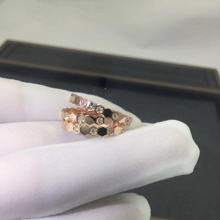 [Avelora Jewelry ]BEE LOVE RING PINK GOLD DIAMOND