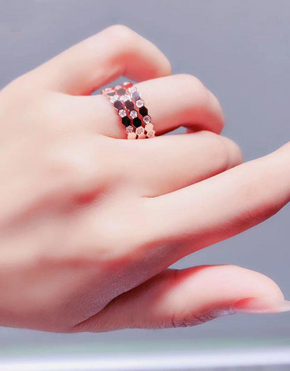 [Avelora]BEE LOVE RING ROSE GOLD DIAMOND