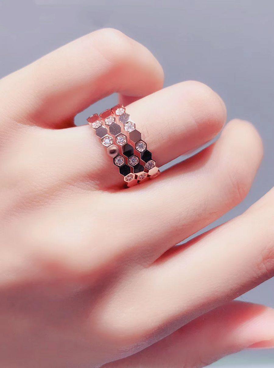 [Avelora Jewelry ]BEE LOVE RING PINK GOLD DIAMOND